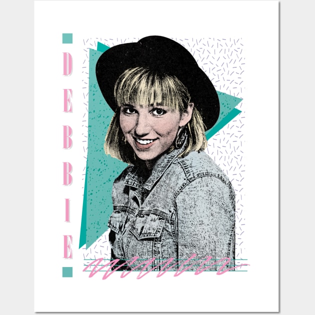 Debbie Gibson 80s Styled Aesthetic Design Wall Art by DankFutura